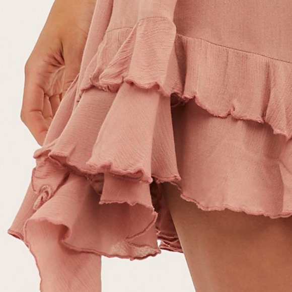 NEW Free People Adella Slip Mini Dress Rose Pink - Picture 9 of 9